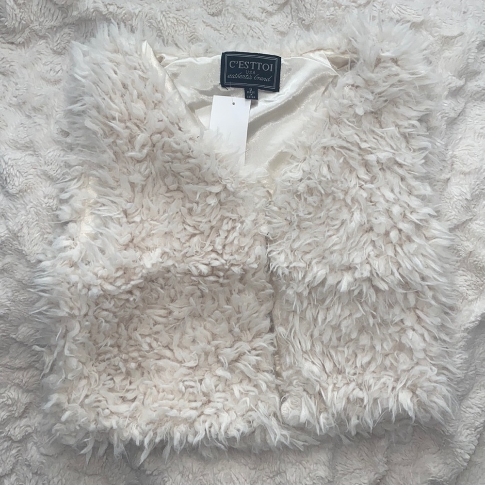 Faux fur vest